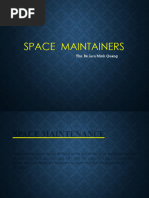 Module 1 - Space Maintainer-1 | PDF | Orthodontics | Tooth