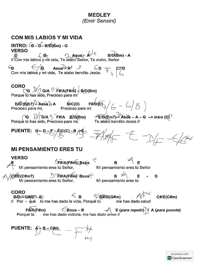 Medly Con Mis Labios | PDF