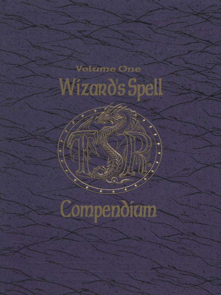 TSR Inc - AD&D 2nd Edition - Wizards Spell Compendium Volume 1 | PDF