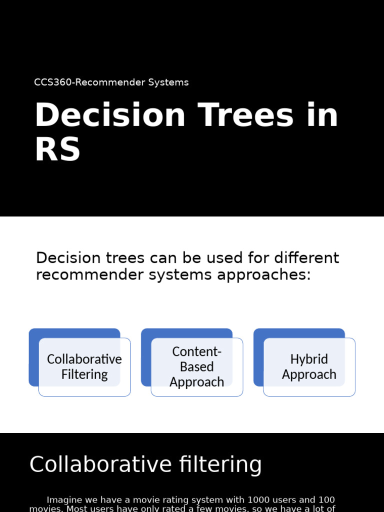 Decision Trees in RS | PDF | Algorithms And Data Structures | Machine ...
