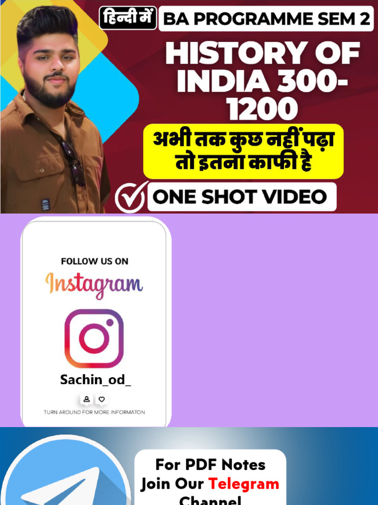 History of India 300-1200 in HINDI | PDF