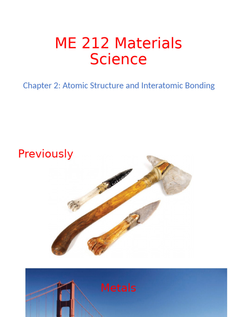 Atomic Structure and Bonding Overview | PDF | Chemical Bond | Electron ...