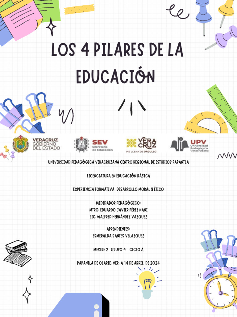 4 PILARES de la educación | PDF