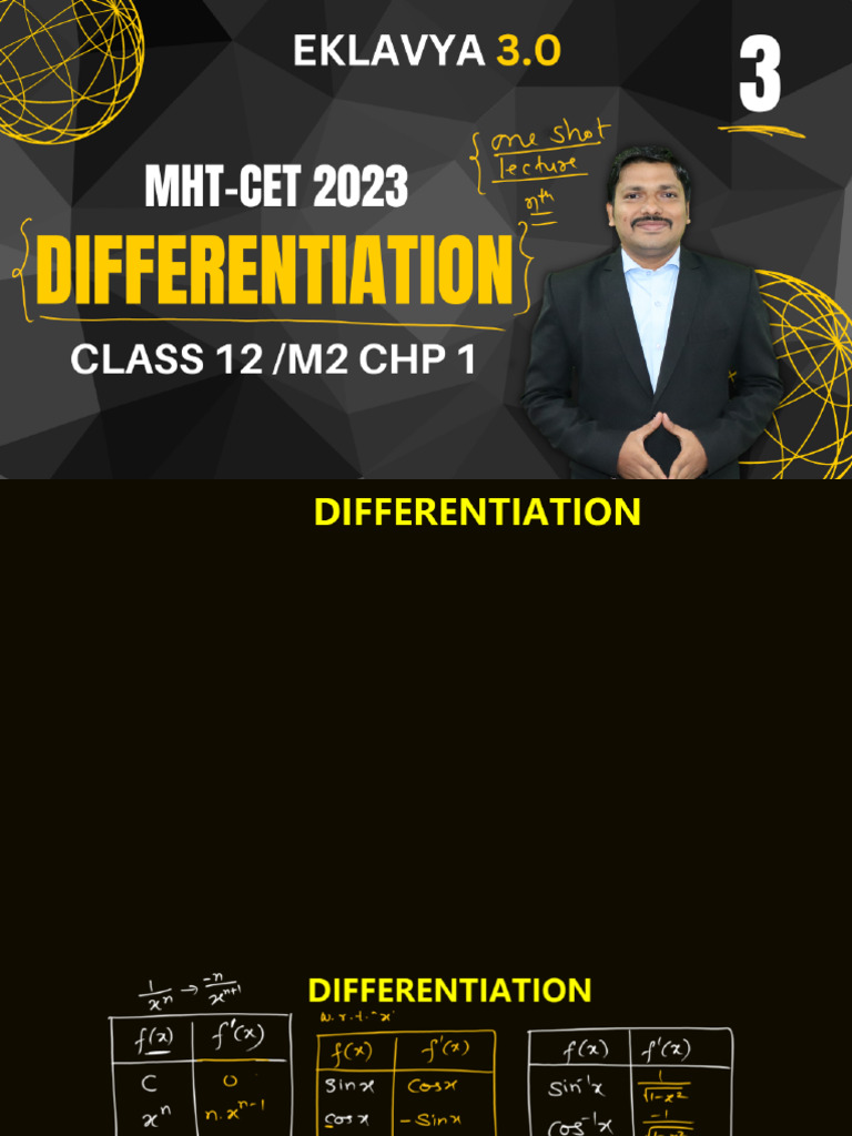 Eklavya Differentiation Lec 3.... | PDF