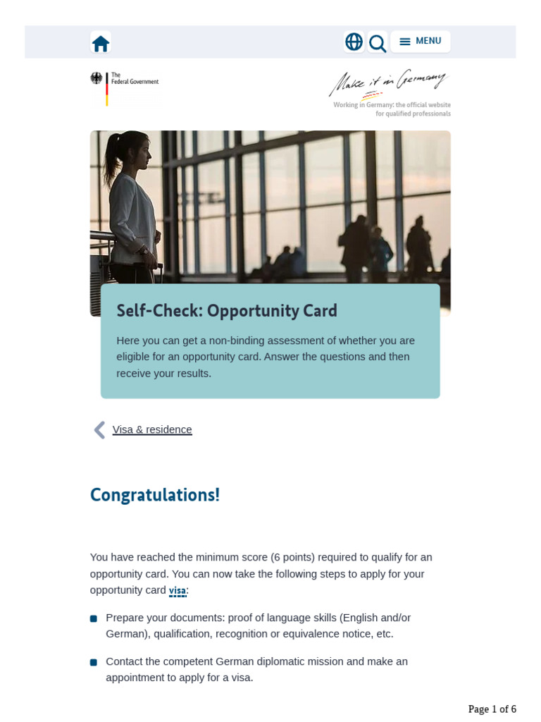 Self Check Opportunity Card | PDF