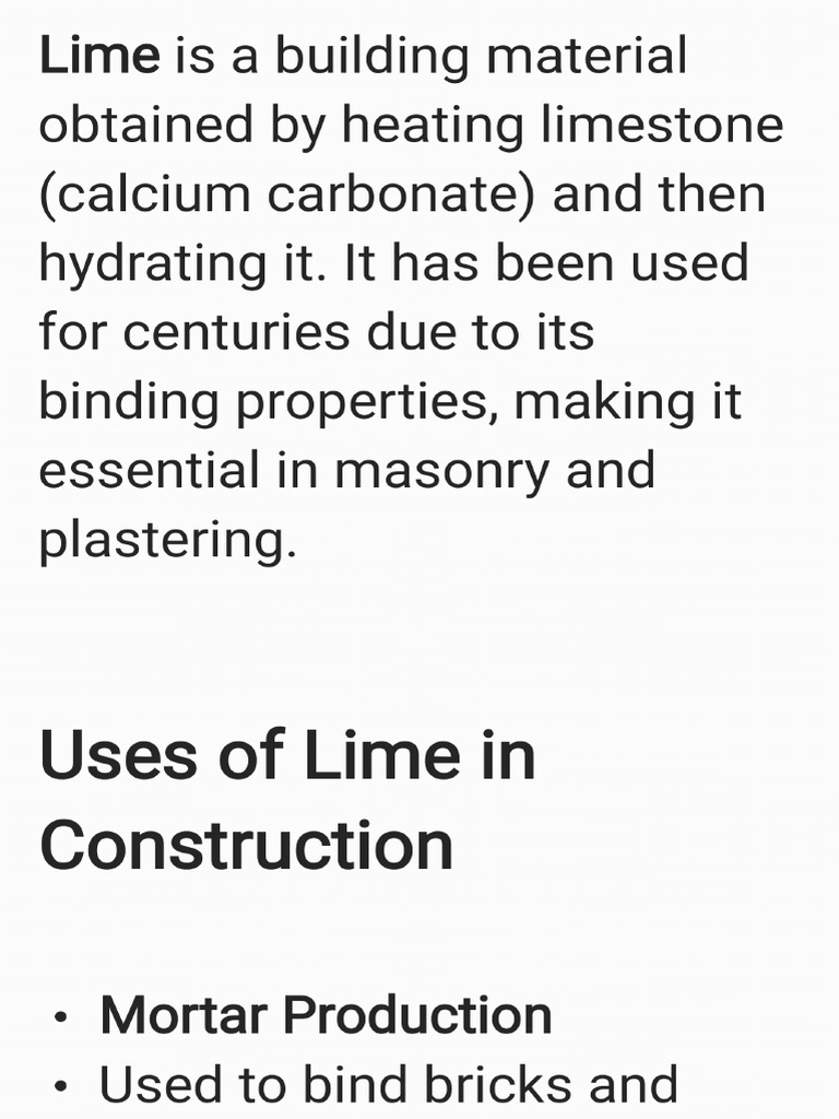 Lime | PDF
