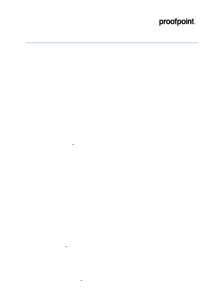 Proofpoint Release Notes 8.20.X | PDF | Computing | Internet