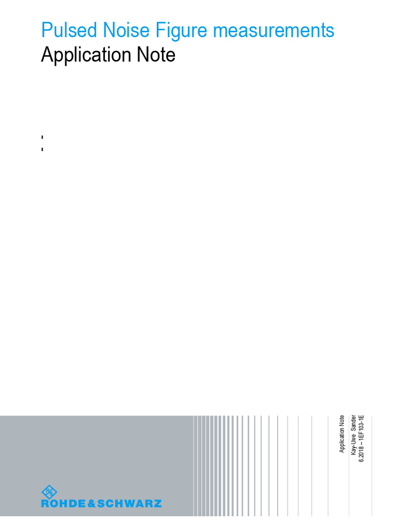 Pulsed Noise Figure Measurements | PDF | Amplifier | Radar