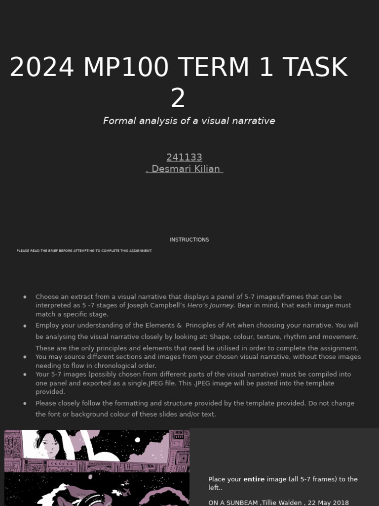 Desmari Kilian MP Visual Narrative 241133 | PDF | Composition (Visual ...