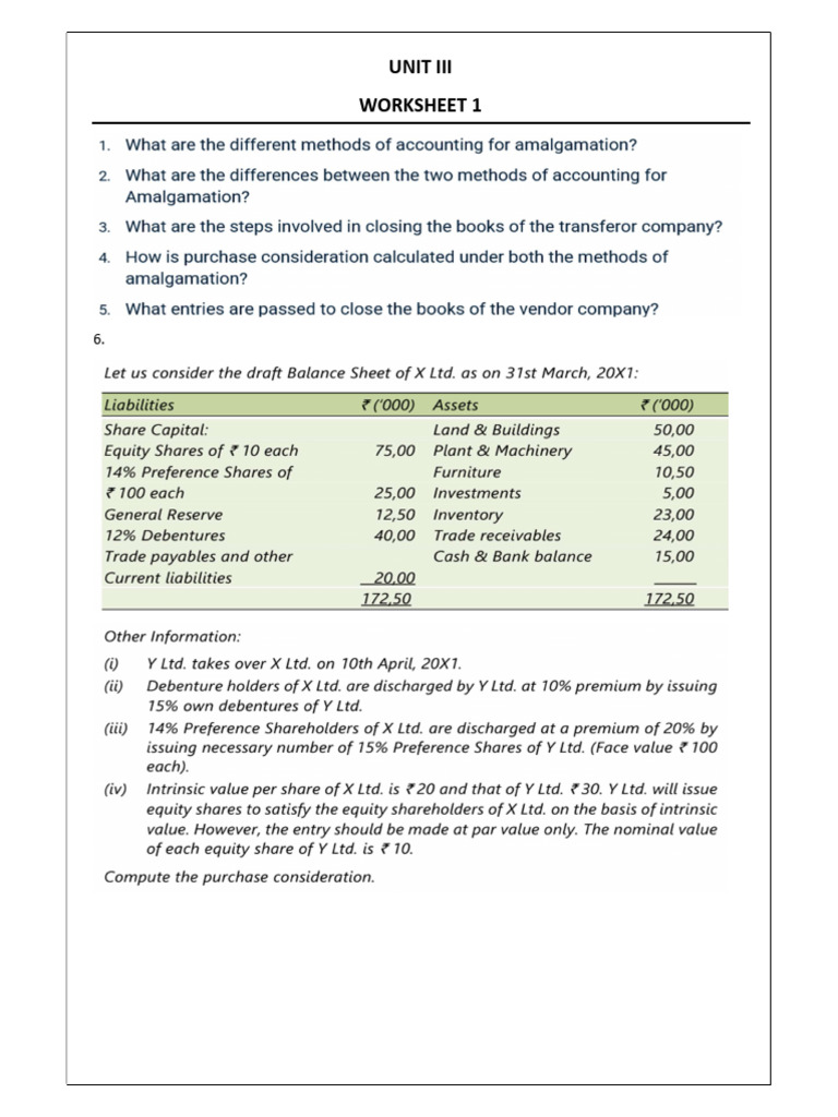 Unit Iii Worksheet 1 Overview Pdf