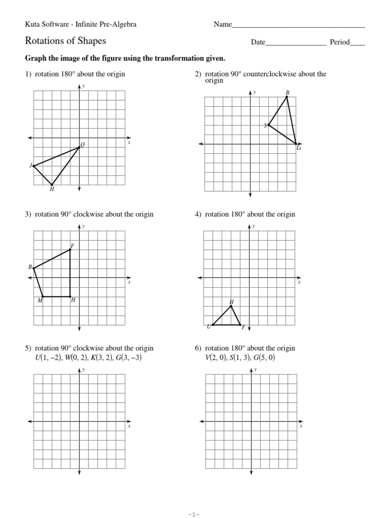 Rotations of Shapes1-Đã G P | PDF | Rectangle | Shape