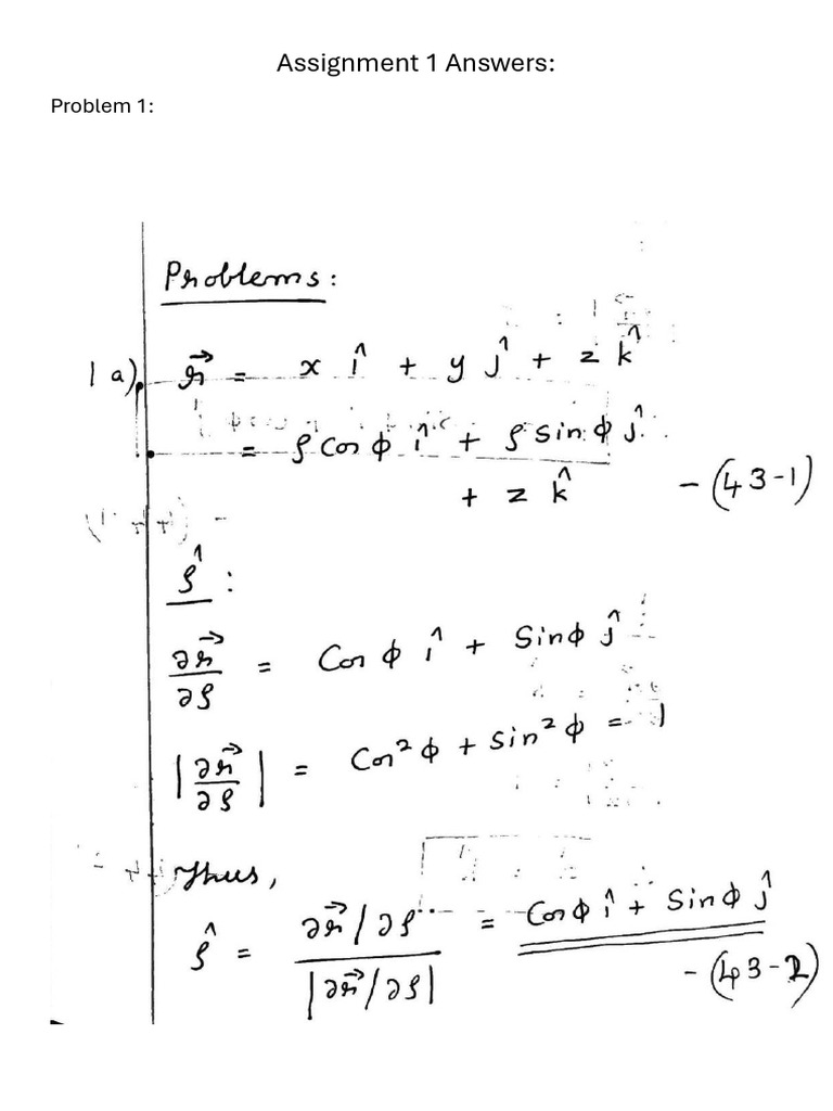 Assignment 1 Answers (1) | PDF