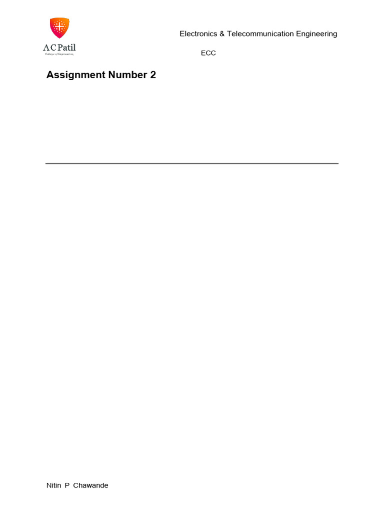 Assignment No MC 2 | PDF