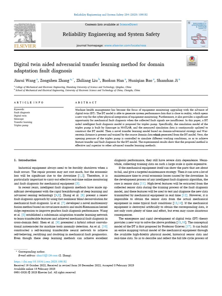 Digital Twin for Fault Diagnosis in Pumps | PDF | Pump | Reliability ...