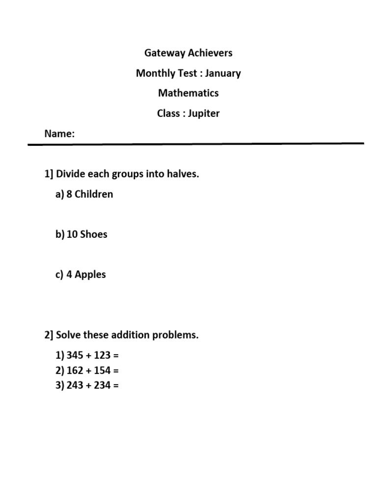 Jupiter Maths | PDF