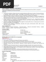 Download Software Testers Cv by rajeevazh SN84656652 doc pdf