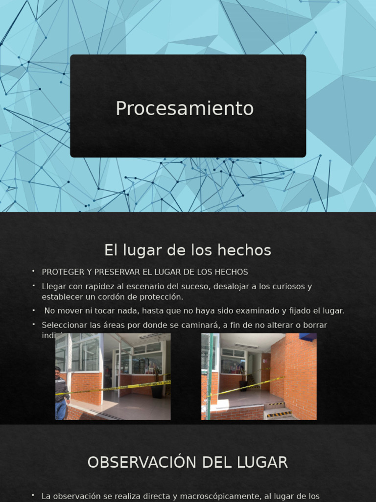 Proceso de Preservación en Escenas del Crimen | PDF