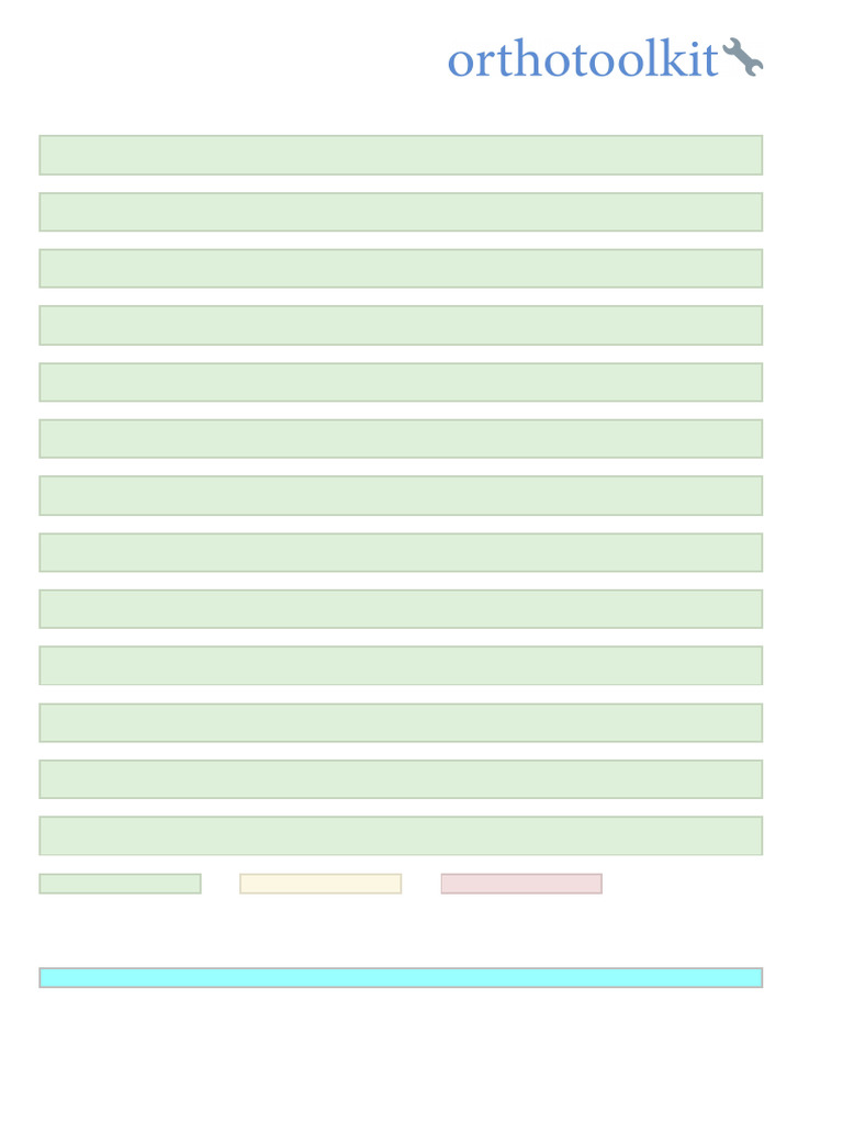OrthoToolKit Shoulder Pain and Disability Index (SPADI) Score Report | PDF