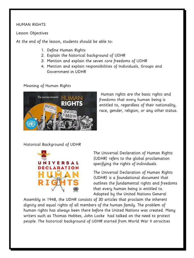 Human Rights - PDF 1 | PDF