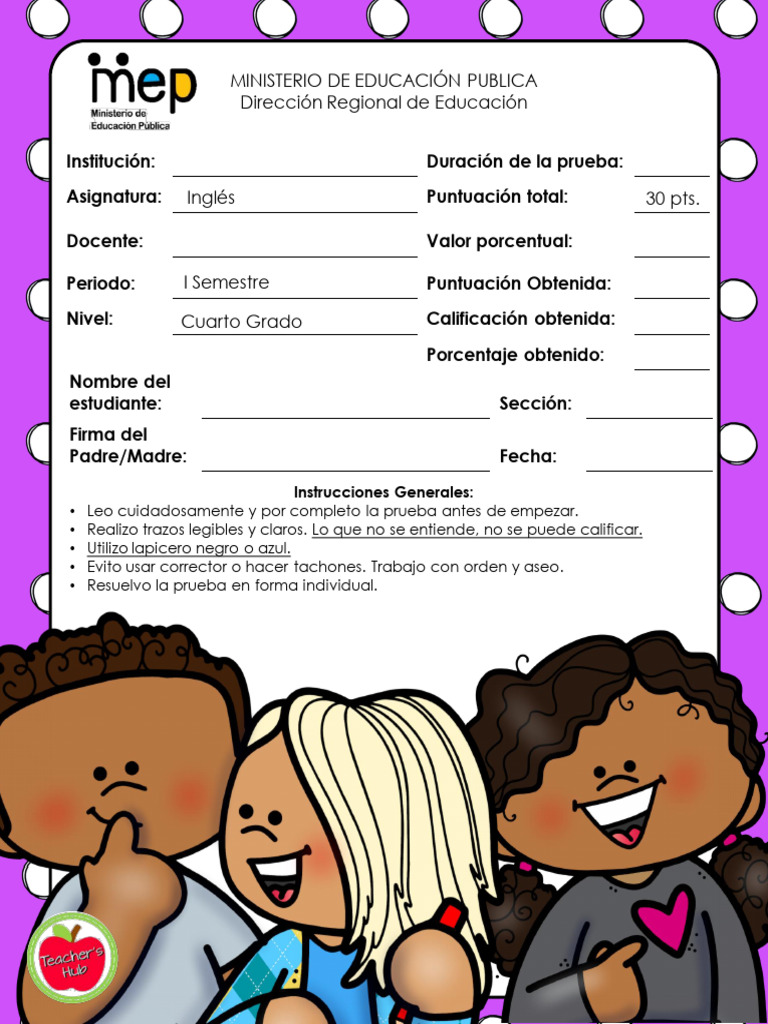 Fourth Grade English Test On Weather And Clothing Pdf Grammar