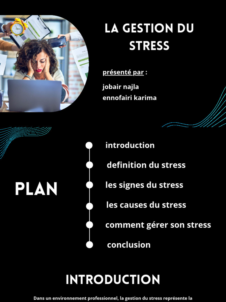 Gestion efficace du stress au travail | PDF | Anxiété | Stress (Biologie)