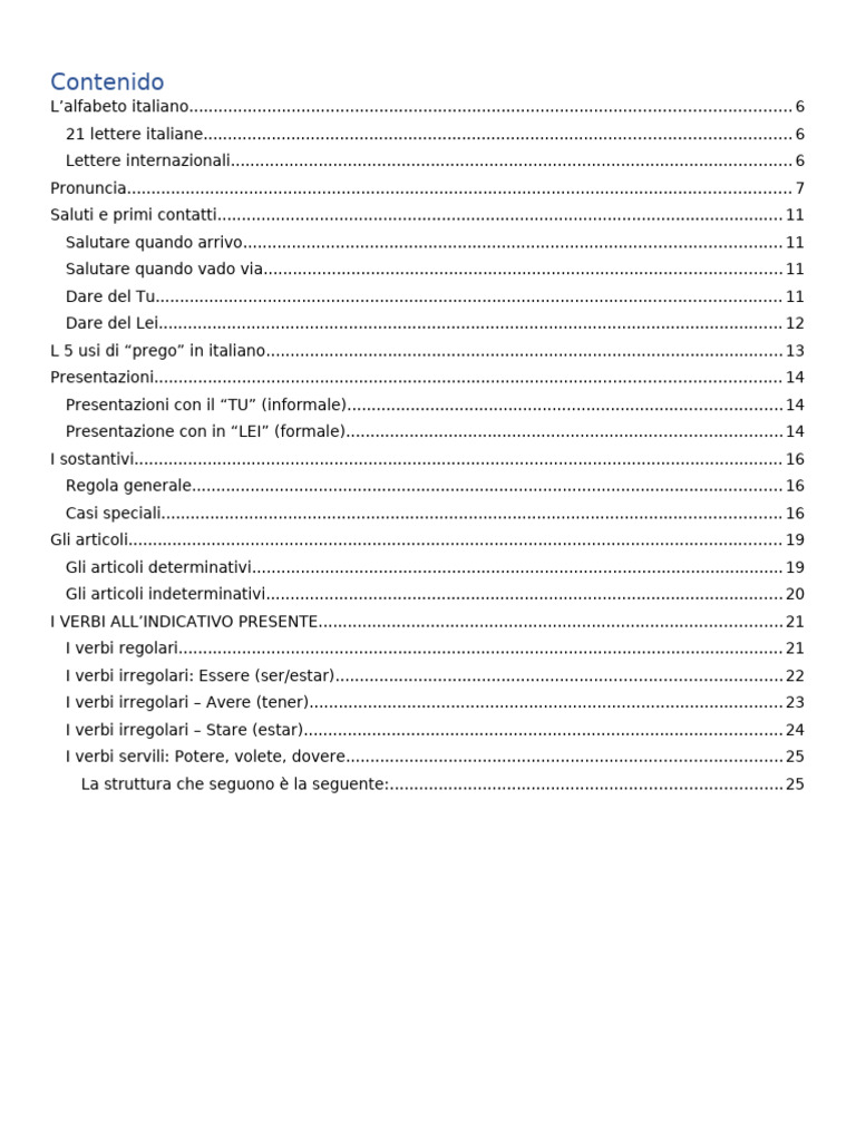 Italiano A1 | PDF