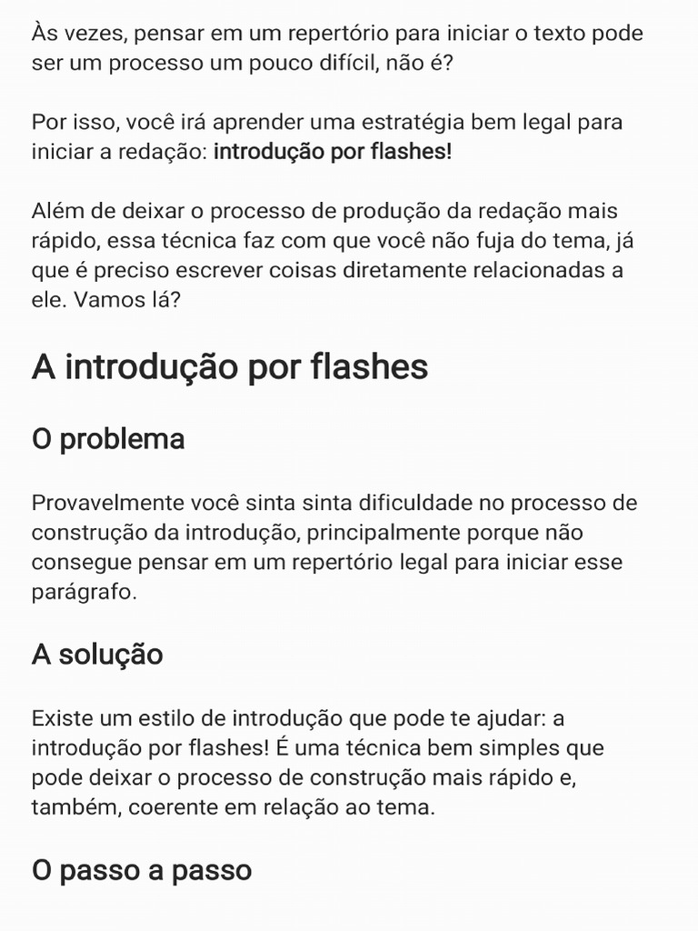 Introdução Por Flashes - Como Montar | PDF