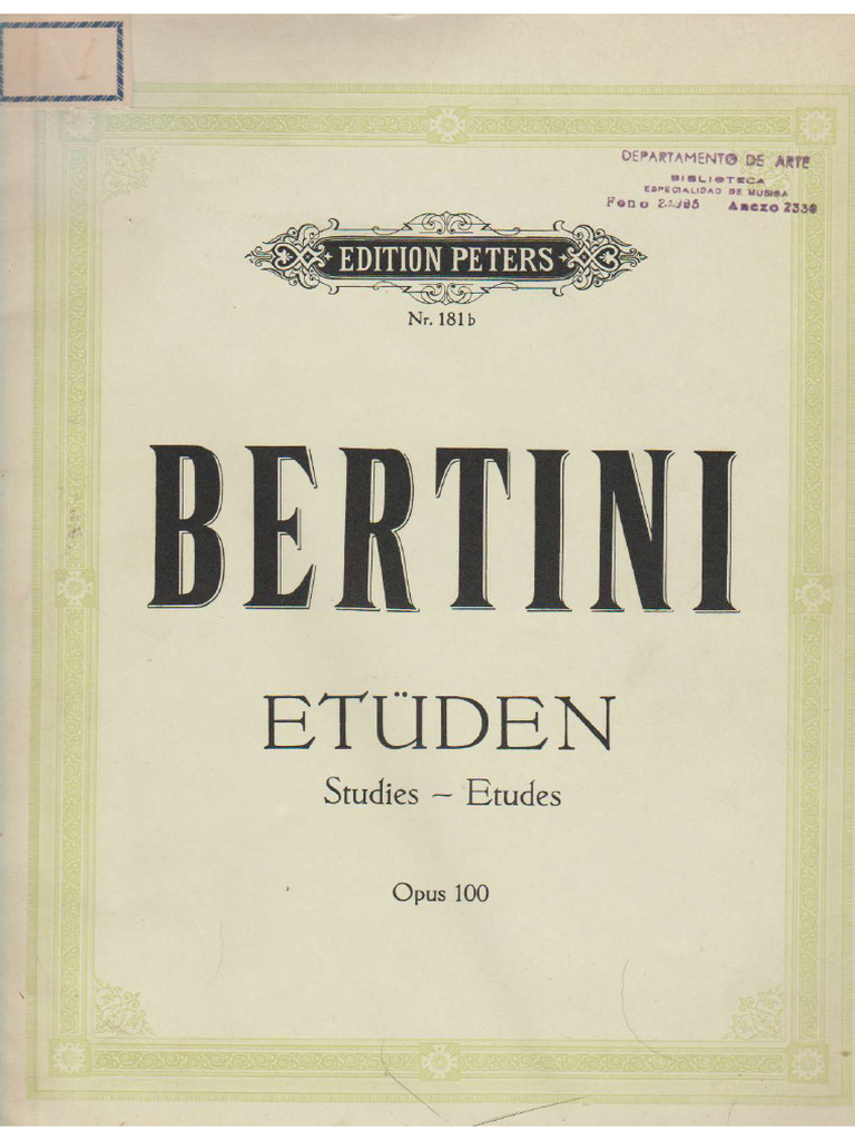 Bertini Op 100 | PDF