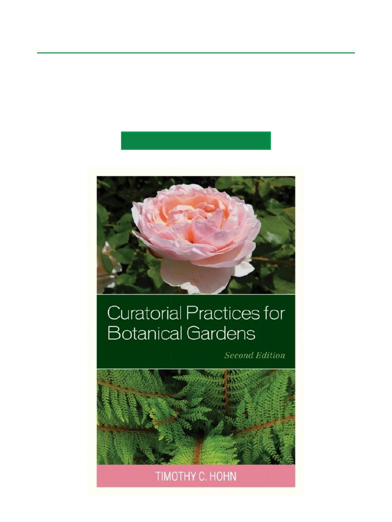 Curatorial Practices for Botanical Gardens | PDF