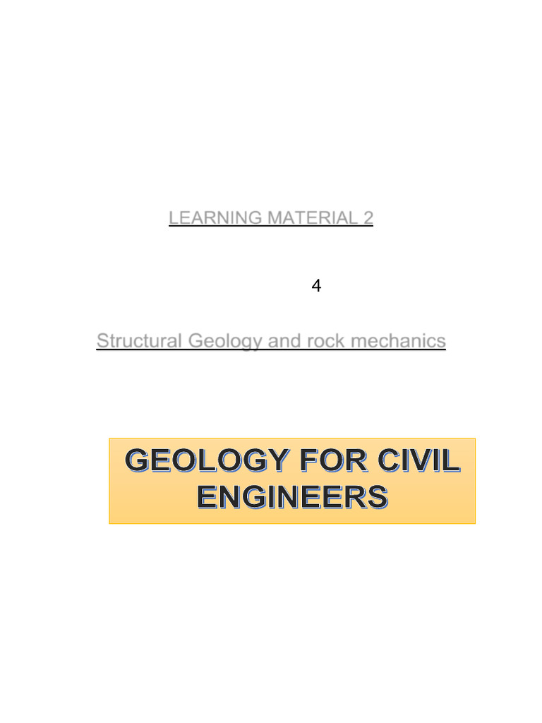 Structural Geology for Civil Engineers | PDF | Porosity | Landslide