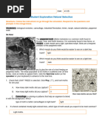 Peppered Moths Natural Selection Game | PDF