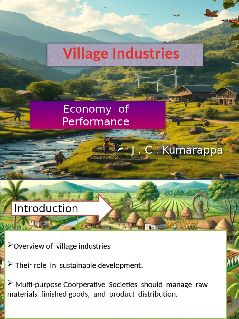 Reviving Village Industries for Sustainability | PDF