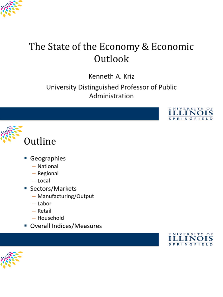 Economic Outlook Presentation | PDF | Recession | Gross Domestic Product