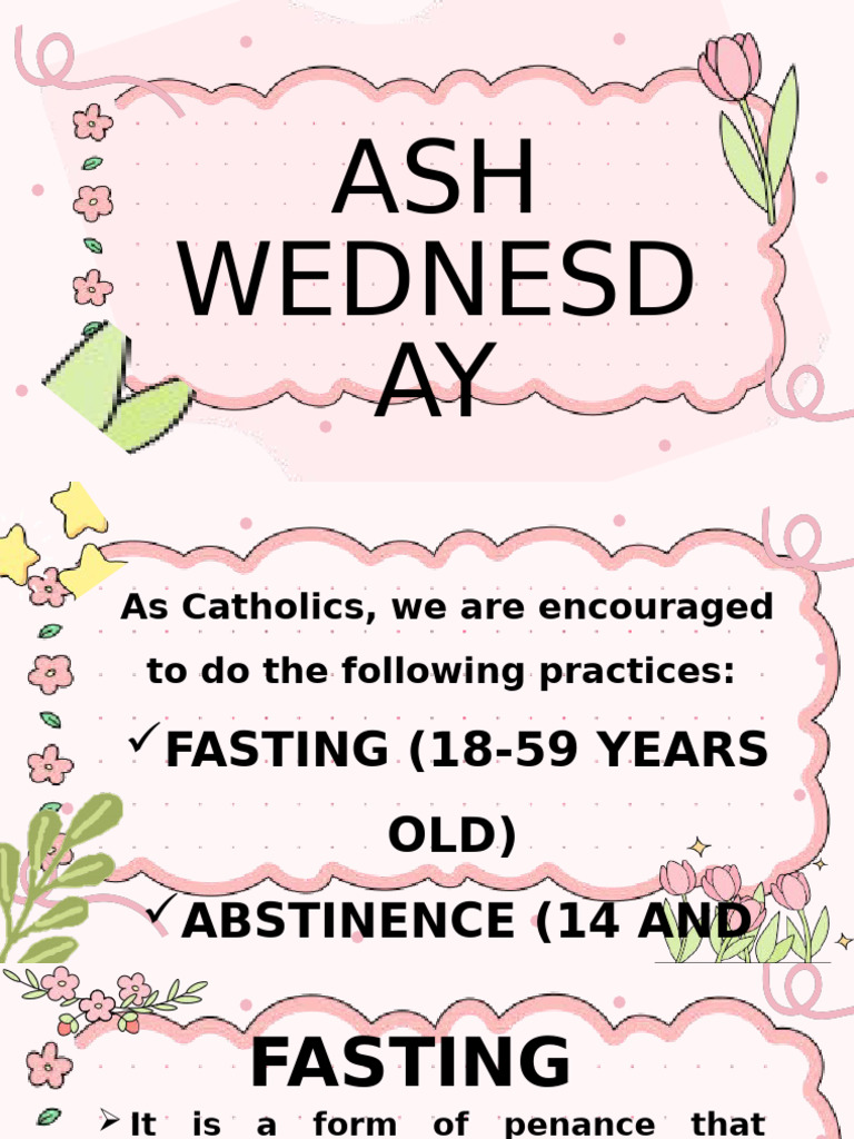 Catholic Fasting and Abstinence Guide | PDF