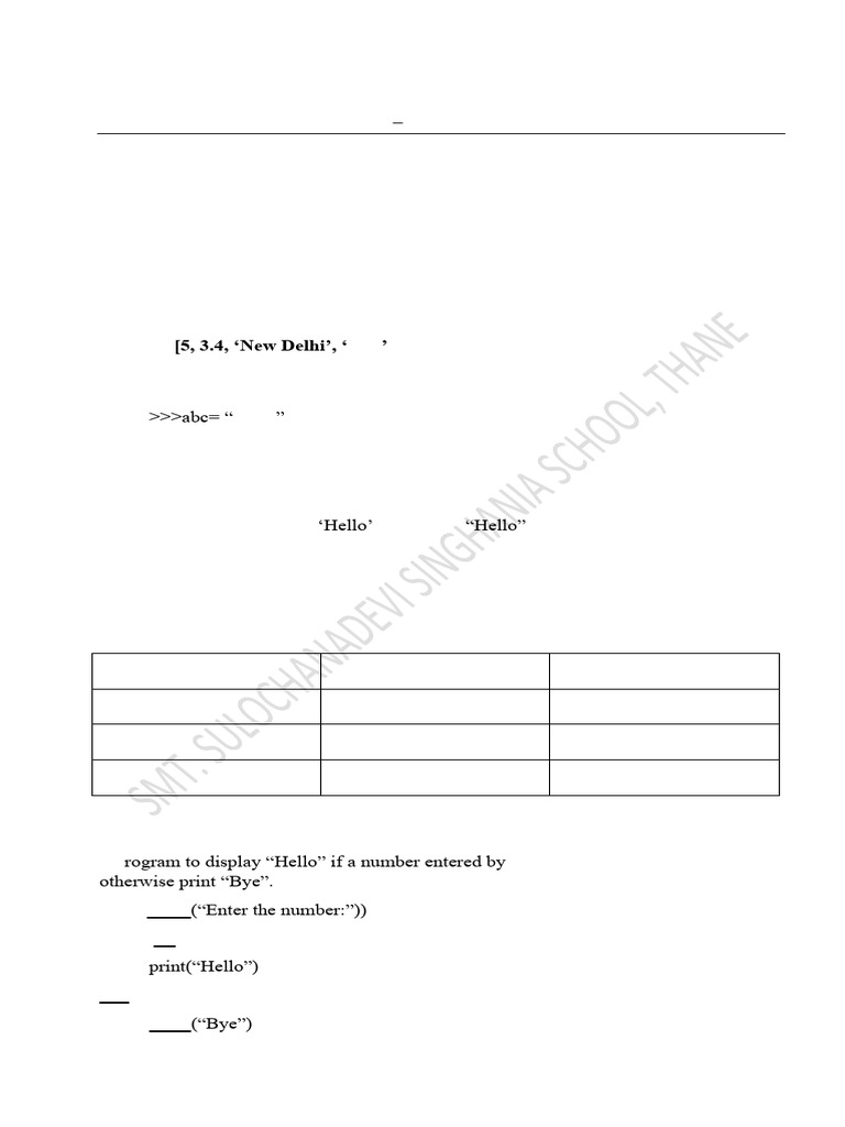 STD 7 Term 2 Revision Worksheet 2 Solution | PDF