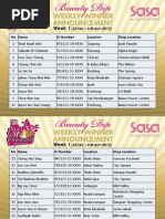 Download Sa Sa 34th Annivesary Beauty Dip Week 1 Winner List by Sa Sa Malaysia SN84661096 doc pdf