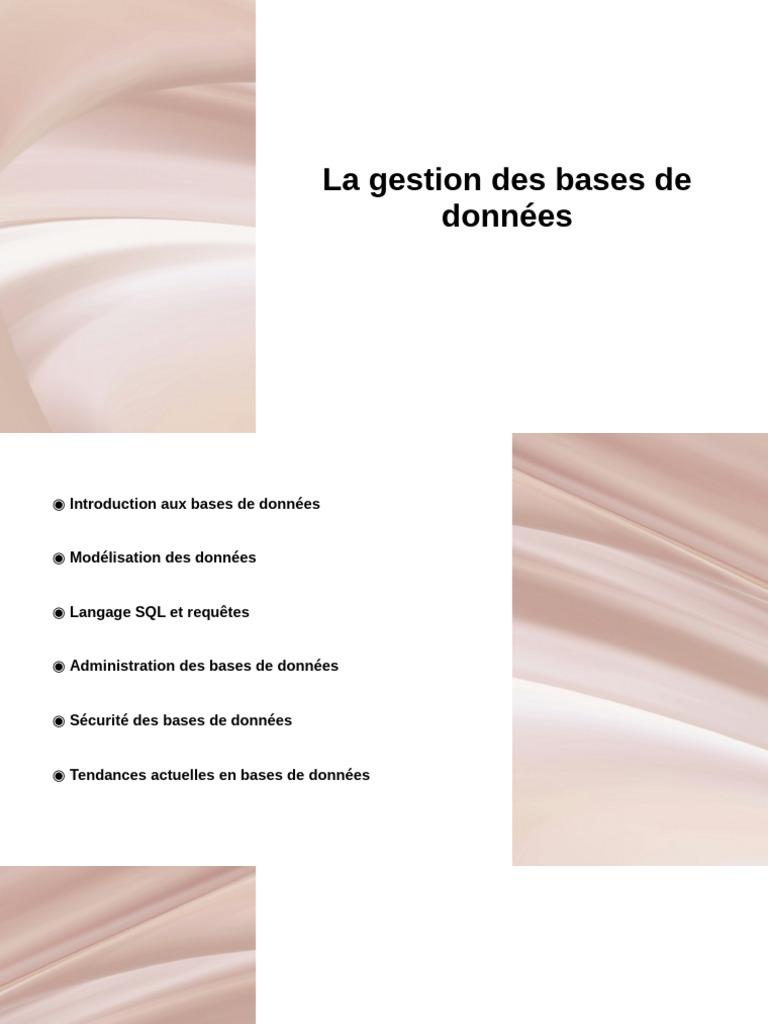 Gestion et sécurité des bases de données | PDF | Sécurité | Sécurité ...