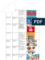 Diccionario TV Programmes