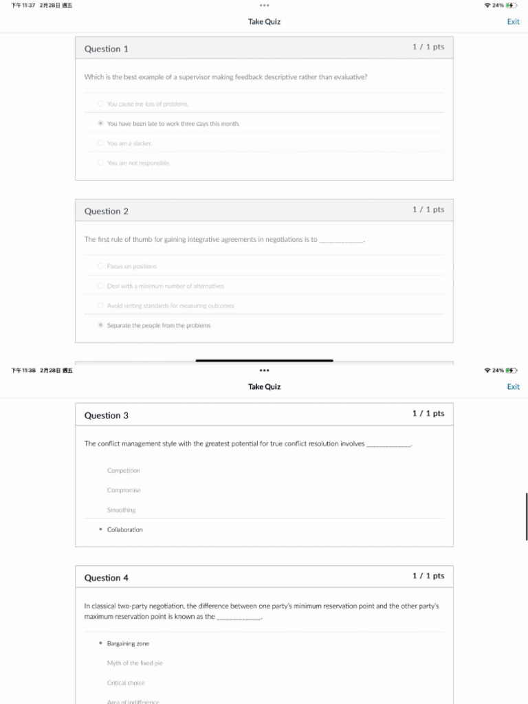 CB2300 Management General Quiz 2 | PDF