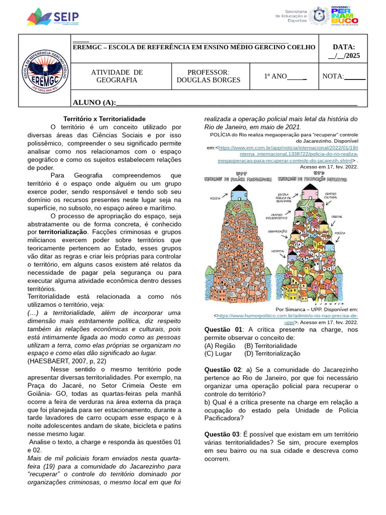 Território e Territorialidade na Geografia | PDF | Geografia