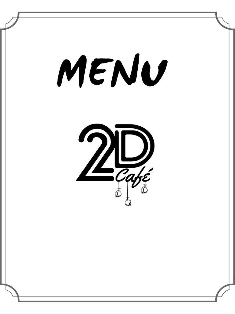 Menu 2d Cafe | PDF