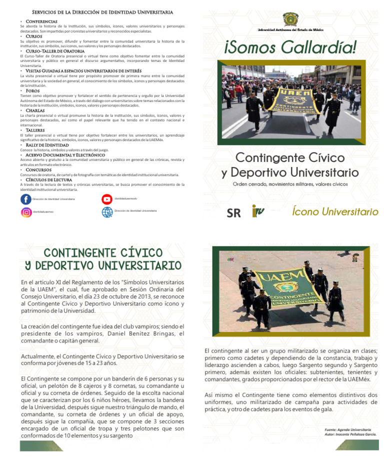 Contingente Deportivo Universitario UAEMéx | PDF | Sargento