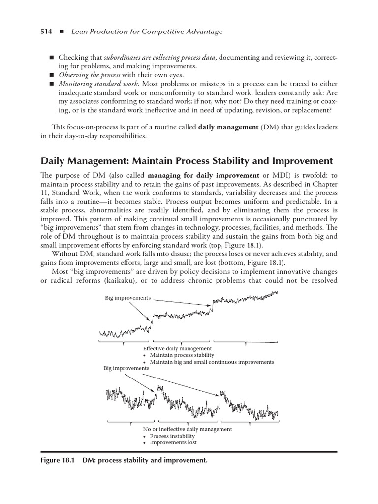 Daily Management for Lean Advantage | PDF | Performance Indicator ...