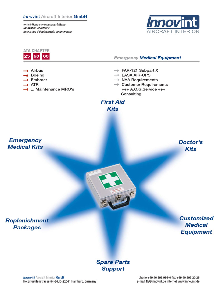EASA-Compliant Emergency Medical Kits | PDF | Disinfectant | Aviation