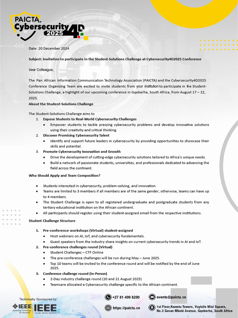 Student-Solutions Challenge Invitation | PDF | Computer Security | Security