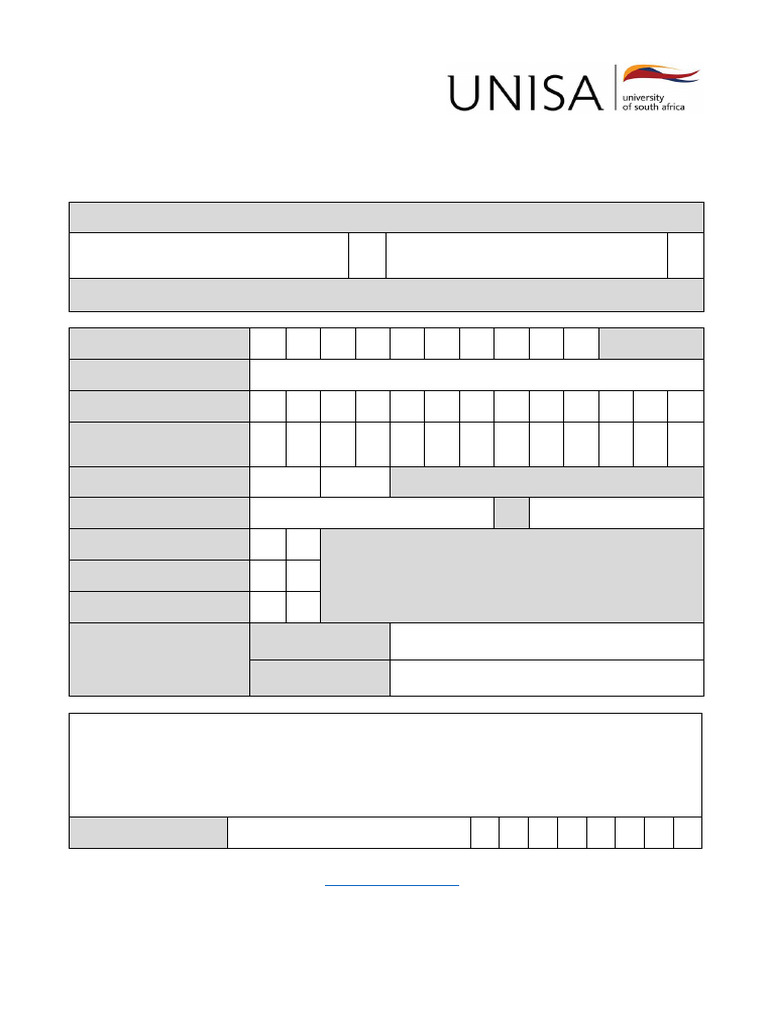 DSAR08 Form for Unisa Certificates | PDF