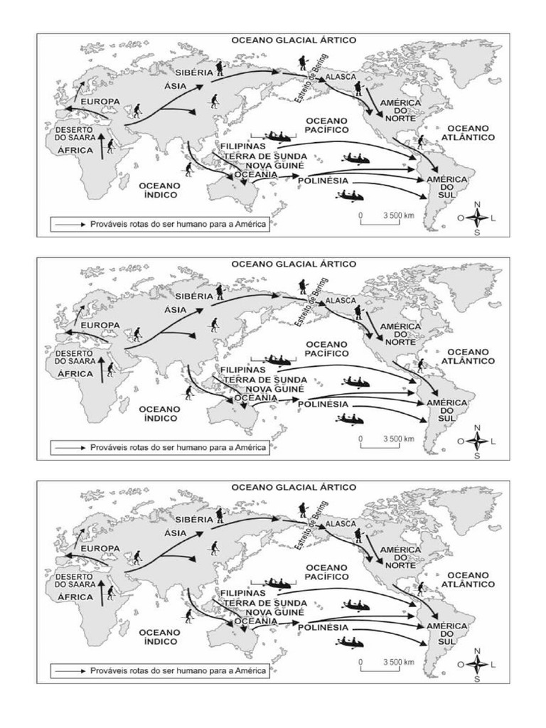 Rotas de Povoamento Das Américas | PDF