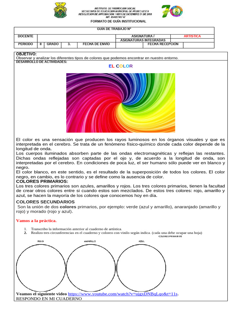 colores primarios y secundarios. | PDF | Color | Diseño gráfico