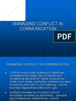 Managing Conflict in Communication