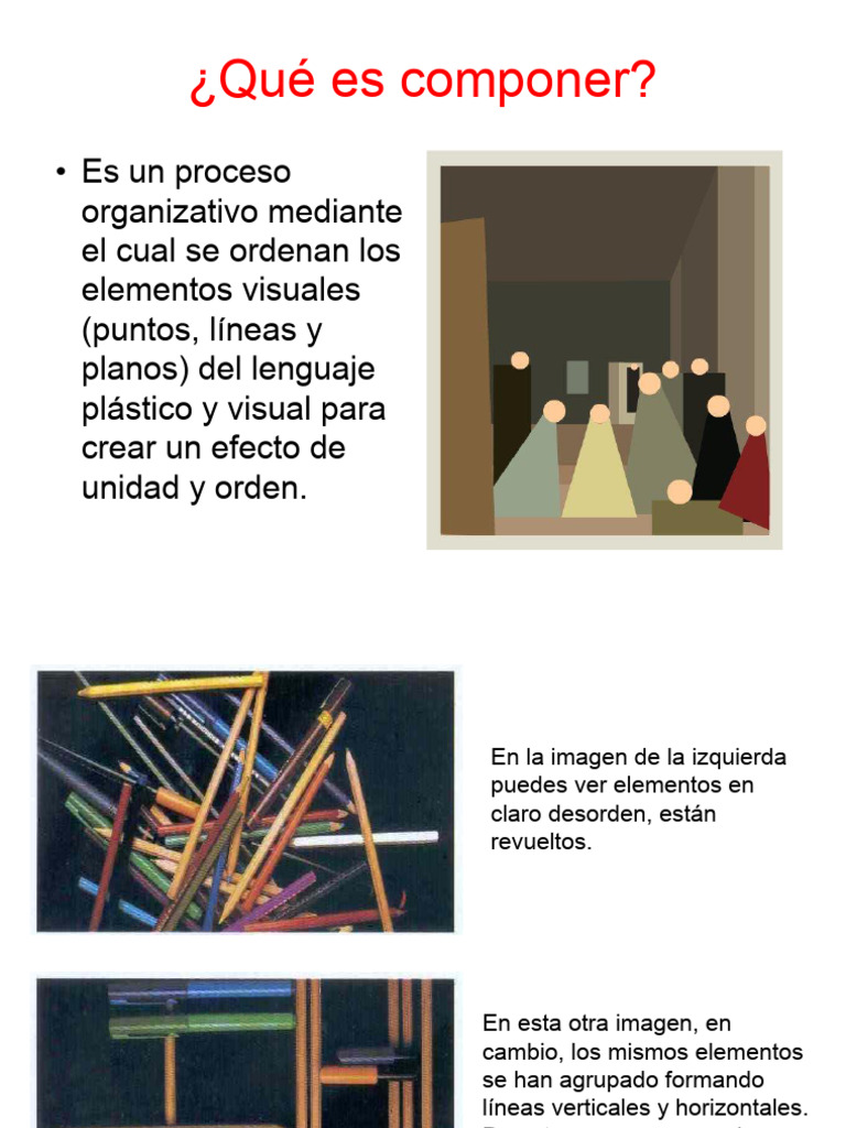 1 La Composición Plástica | PDF | Composición (artes visuales) | Ritmo